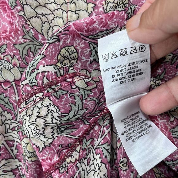 Anthropologie Andersen & Lauth Kimono Women OS Pink Floral Boho Fairy Coquette - Picture 7 of 13